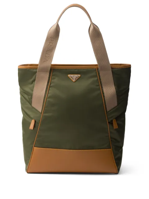 Prada Re-Nylon and leather tote bag