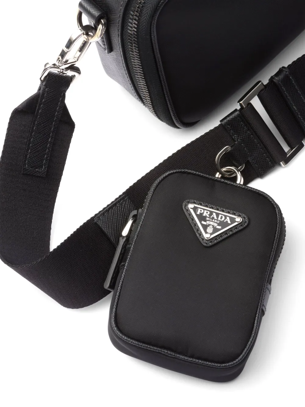 Prada Brique messengertas Zwart