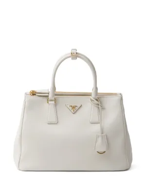 Prada ダブル サフィアーノレザー ハンドバッグ S | ホワイト