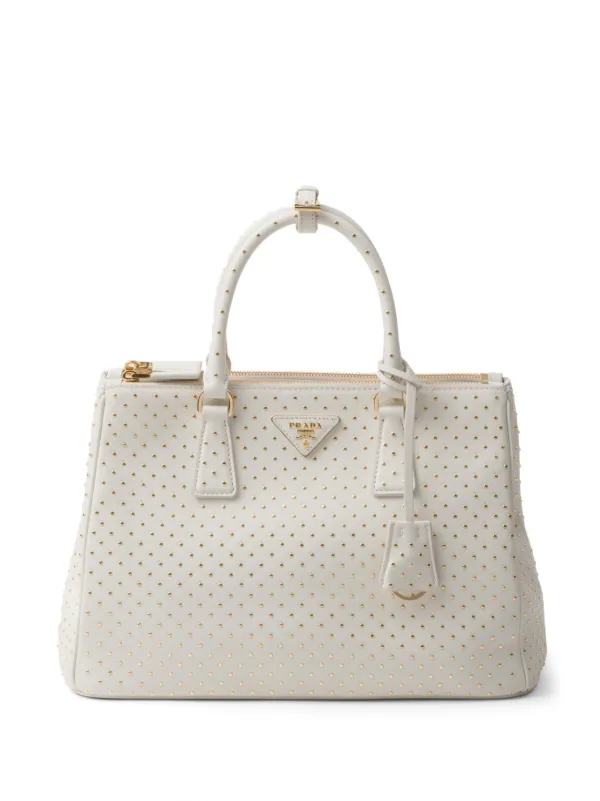 Prada ガレリア レザーバッグ L | ホワイト | FARFETCH JP