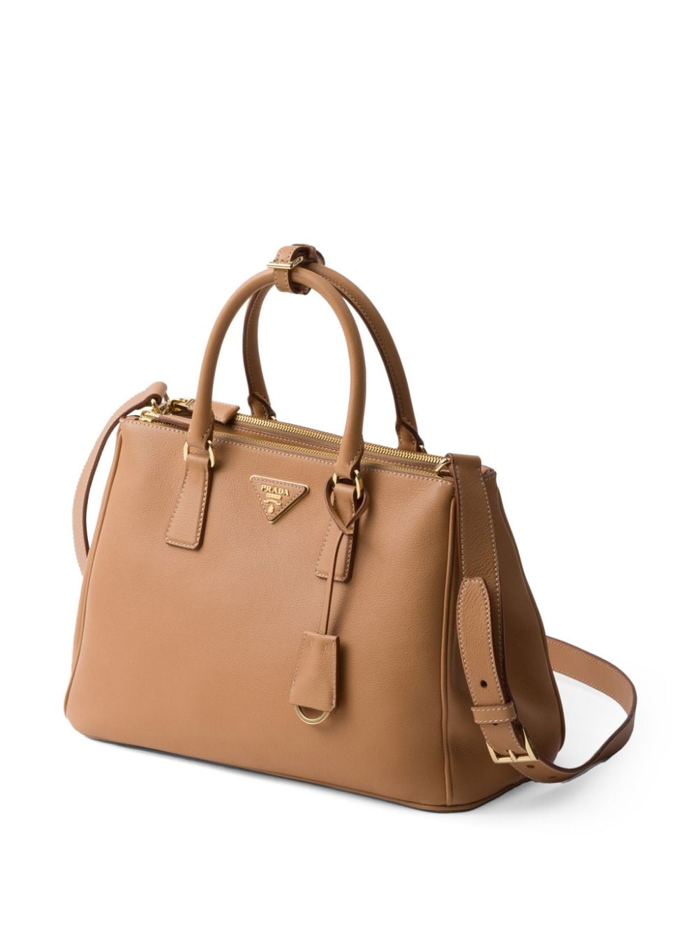 Shop Prada Large Galleria Leather Bag In Neutrals