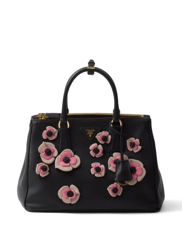 Prada floral tote hotsell