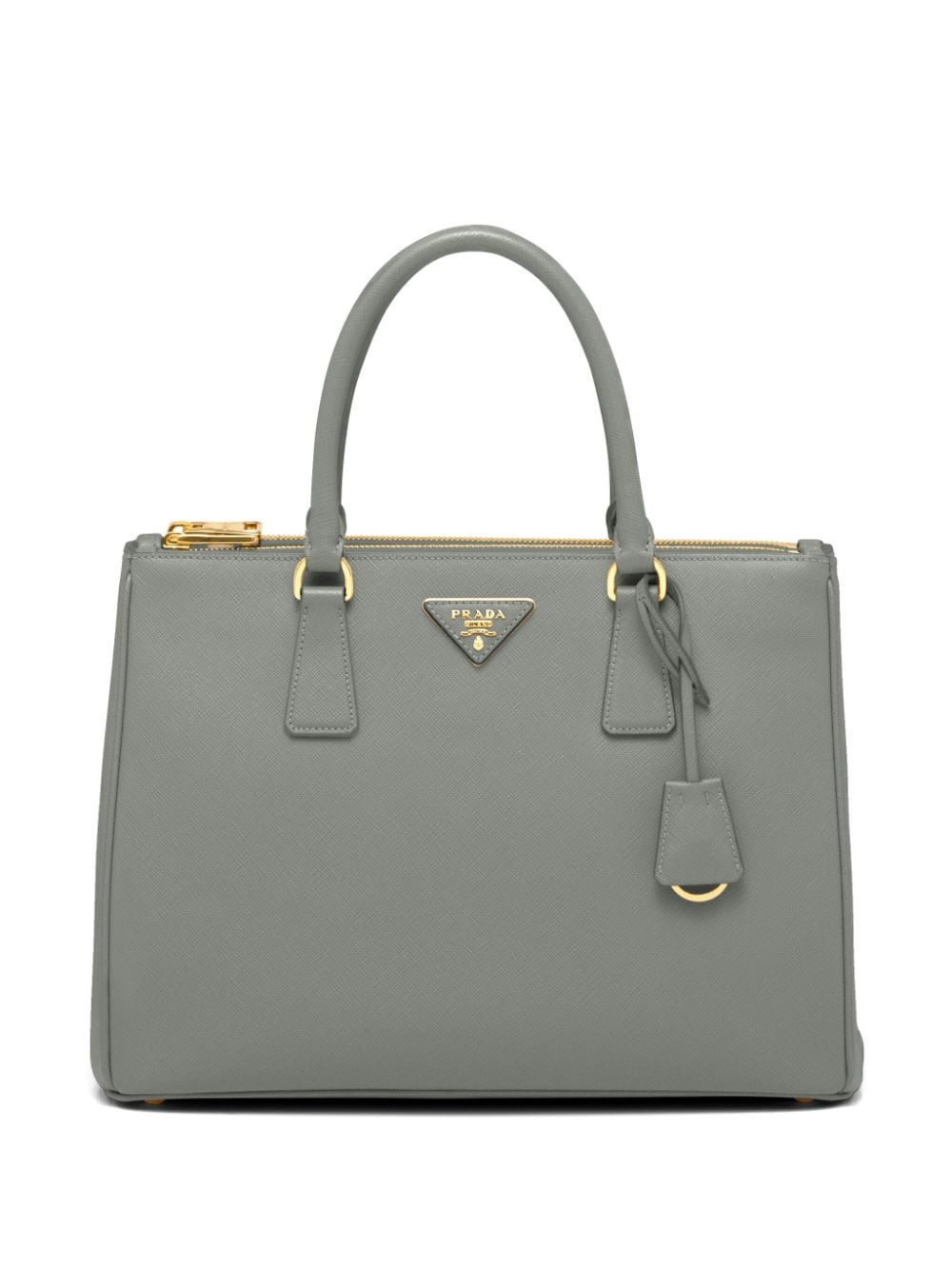 Prada Large Galleria Saffiano Leather Handbag In Green