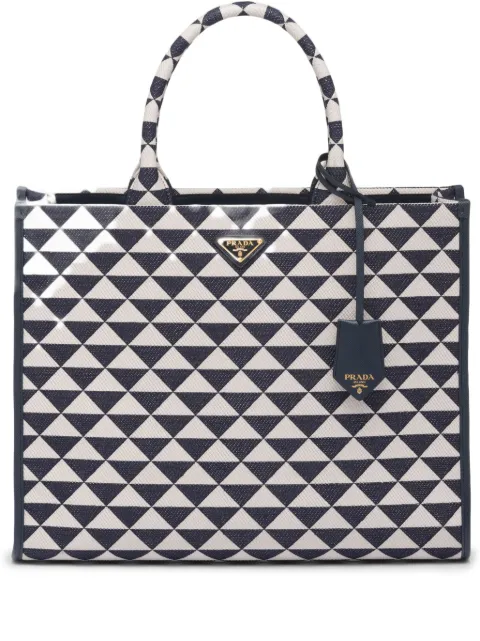 Prada grand sac à main Symbole en cuir