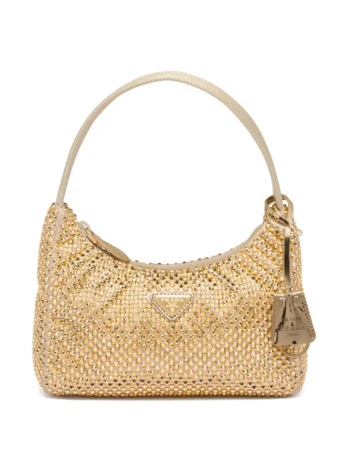 Prada Re-Edition crystal-embellished mini bag