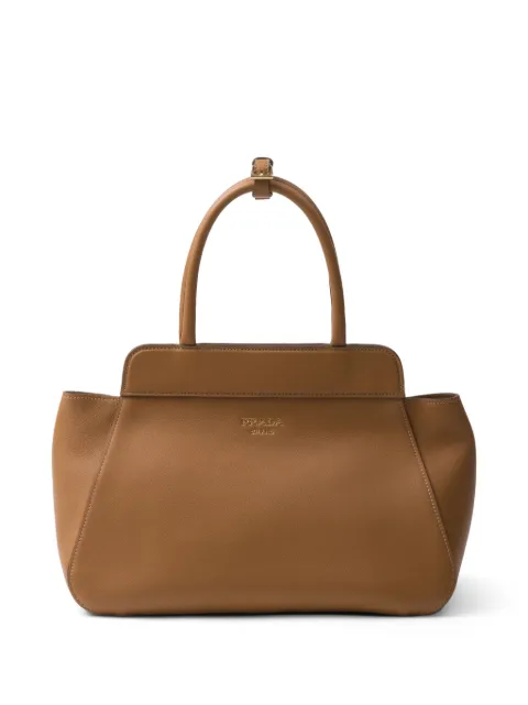 Prada medium leather tote bag