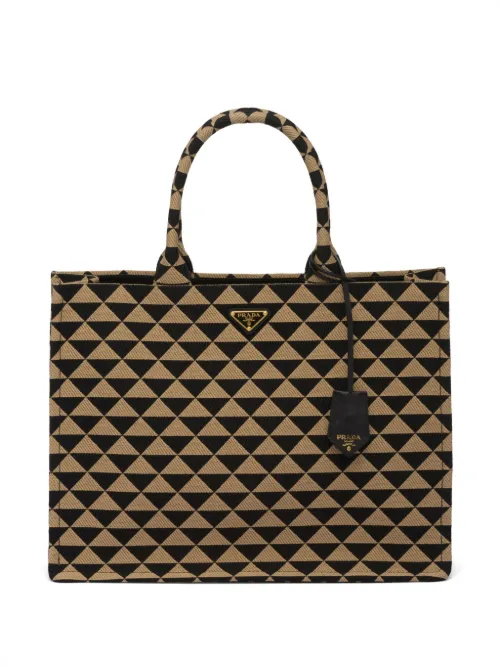 Sac à main Symbole à imprimé géométrique - Prada - Modalova