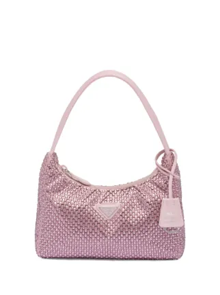 Prada リエディション ビジュートリム ミニバッグ | ピンク | FARFETCH JP