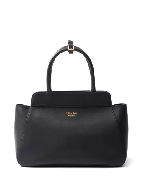 Prada medium leather tote bag