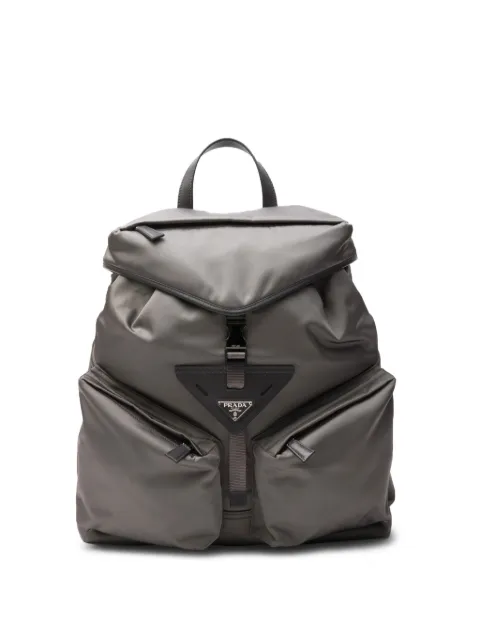 Prada Re-Nylon leather-trimmed backpack