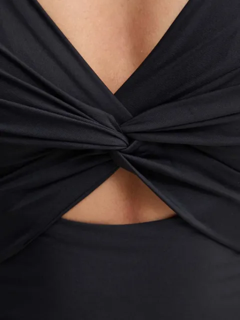 DKNY twist-embellished swimsuit