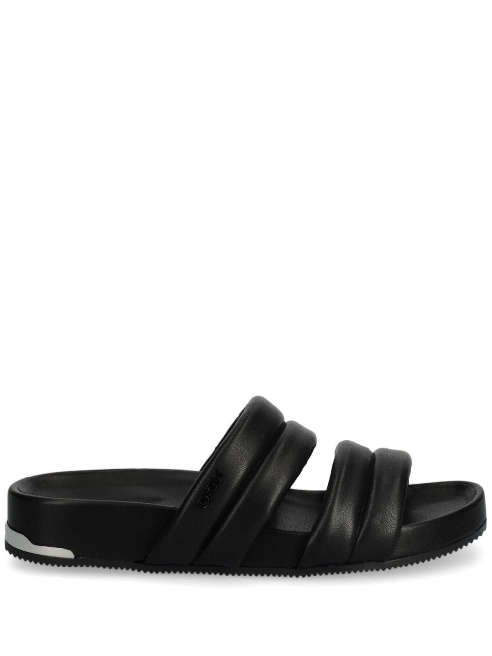 DKNY logo sandals Zwart