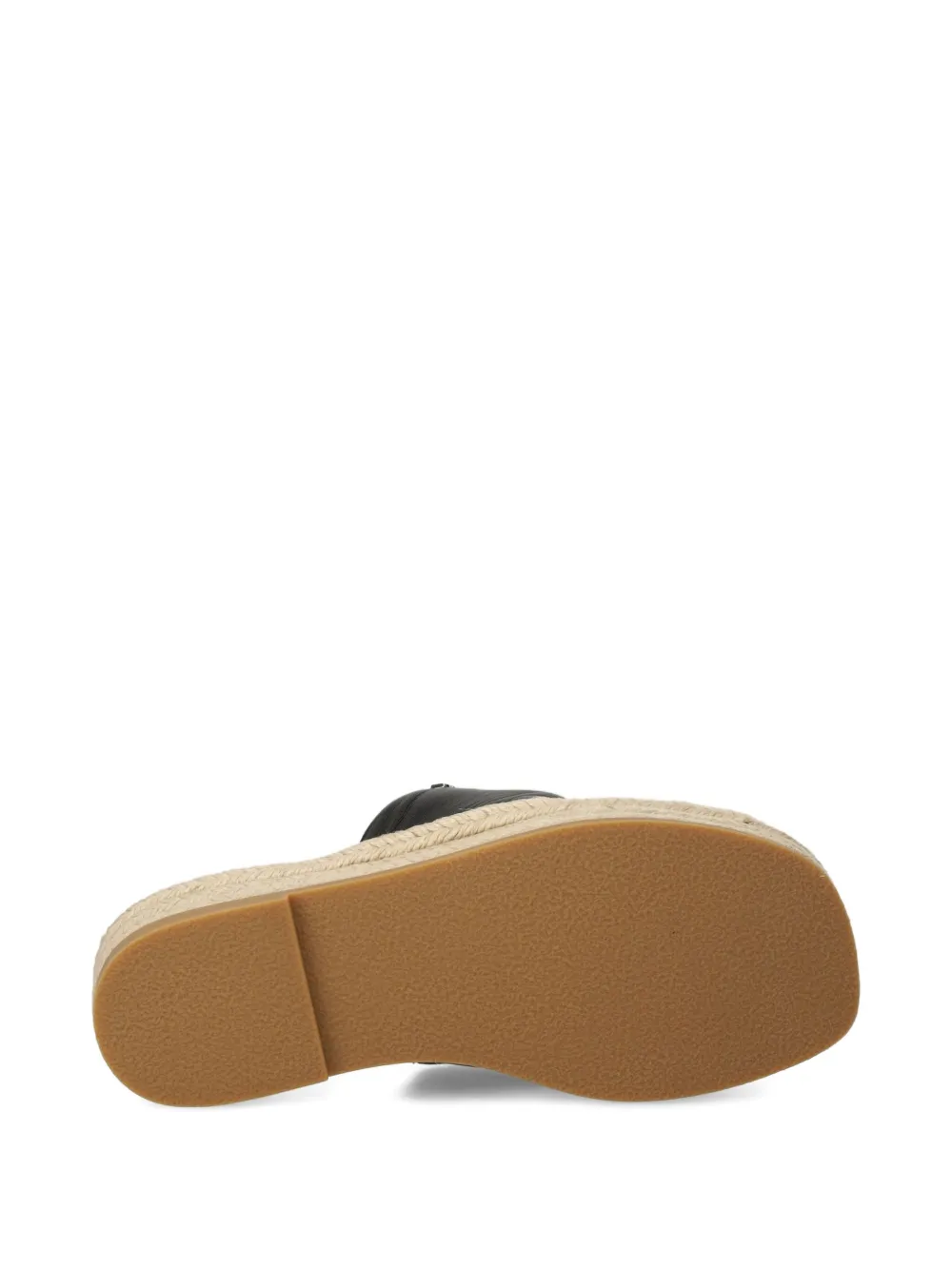 Dkny Leather Slides In Black