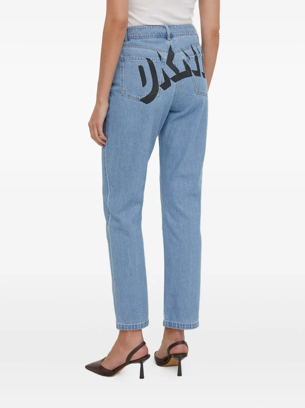 DKNY Jeans met print Blauw