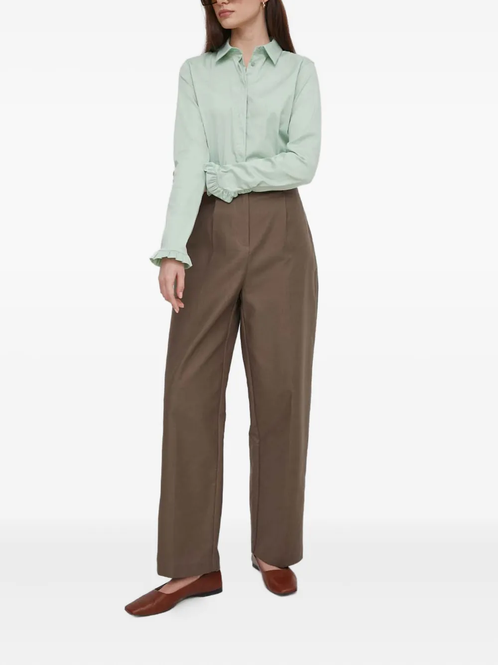 DKNY Plooibroek - Bruin