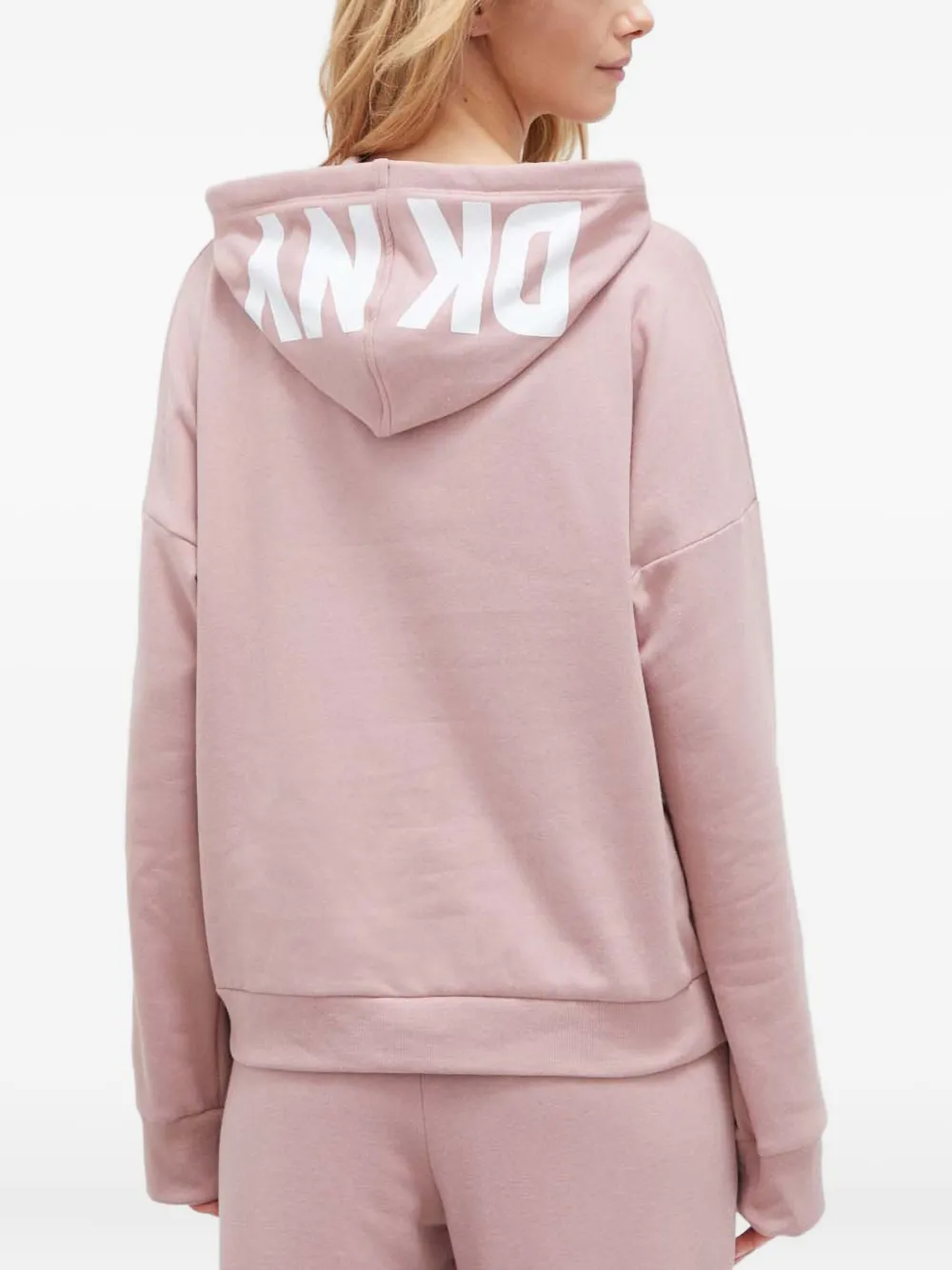 Dkny Logo-print Pyjama Top In Pink