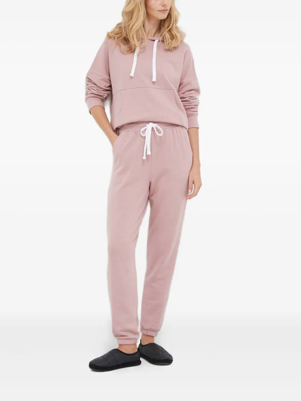Dkny Logo-print Pyjama Top In Pink