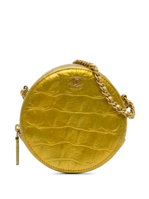 CHANEL 2019 Paris-New York Coco Croc Round crossbody bag Women