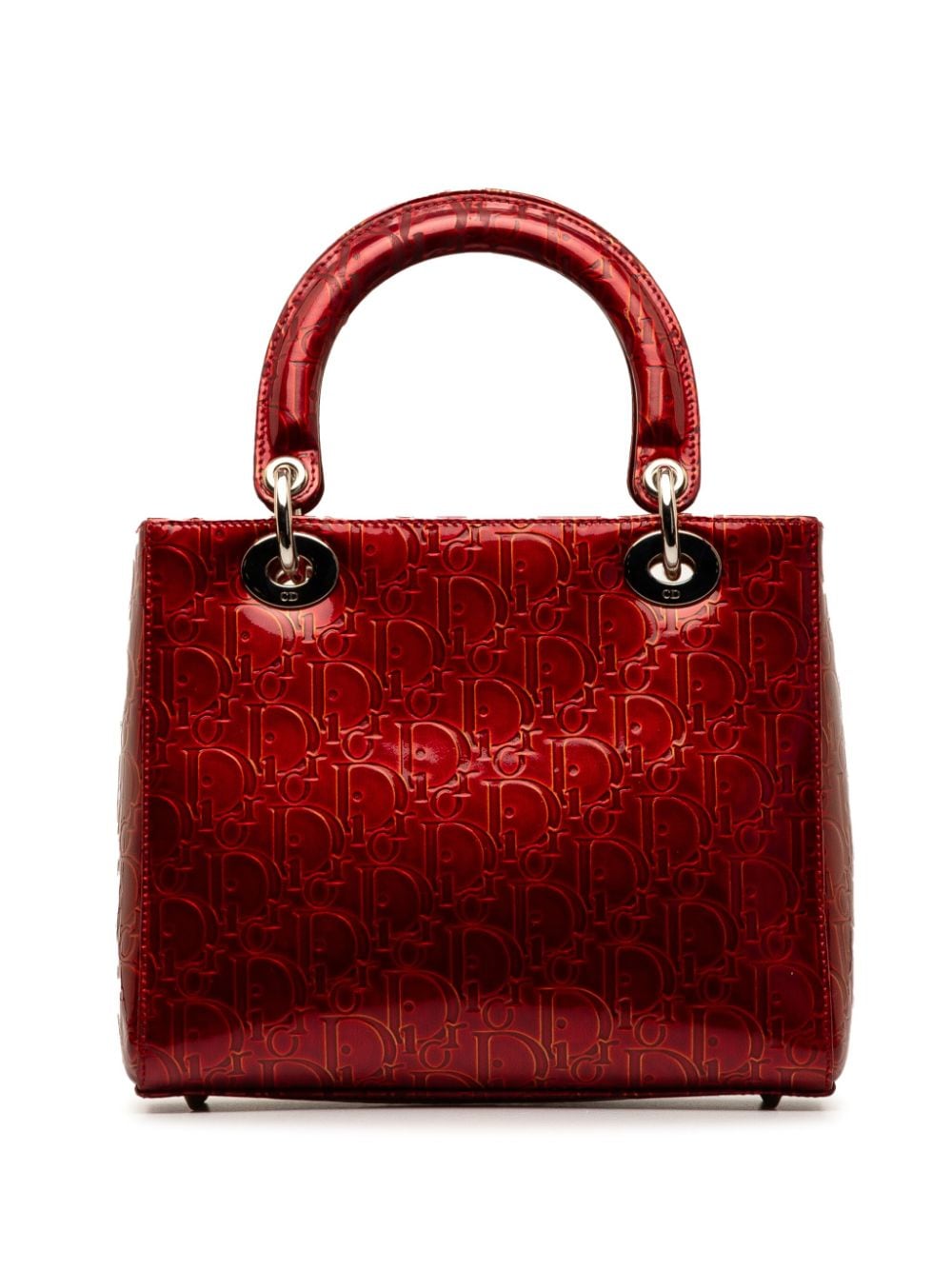 Christian Dior Pre-Owned 2001 Medium Patent Ultimate Lady Dior satchel - Rood