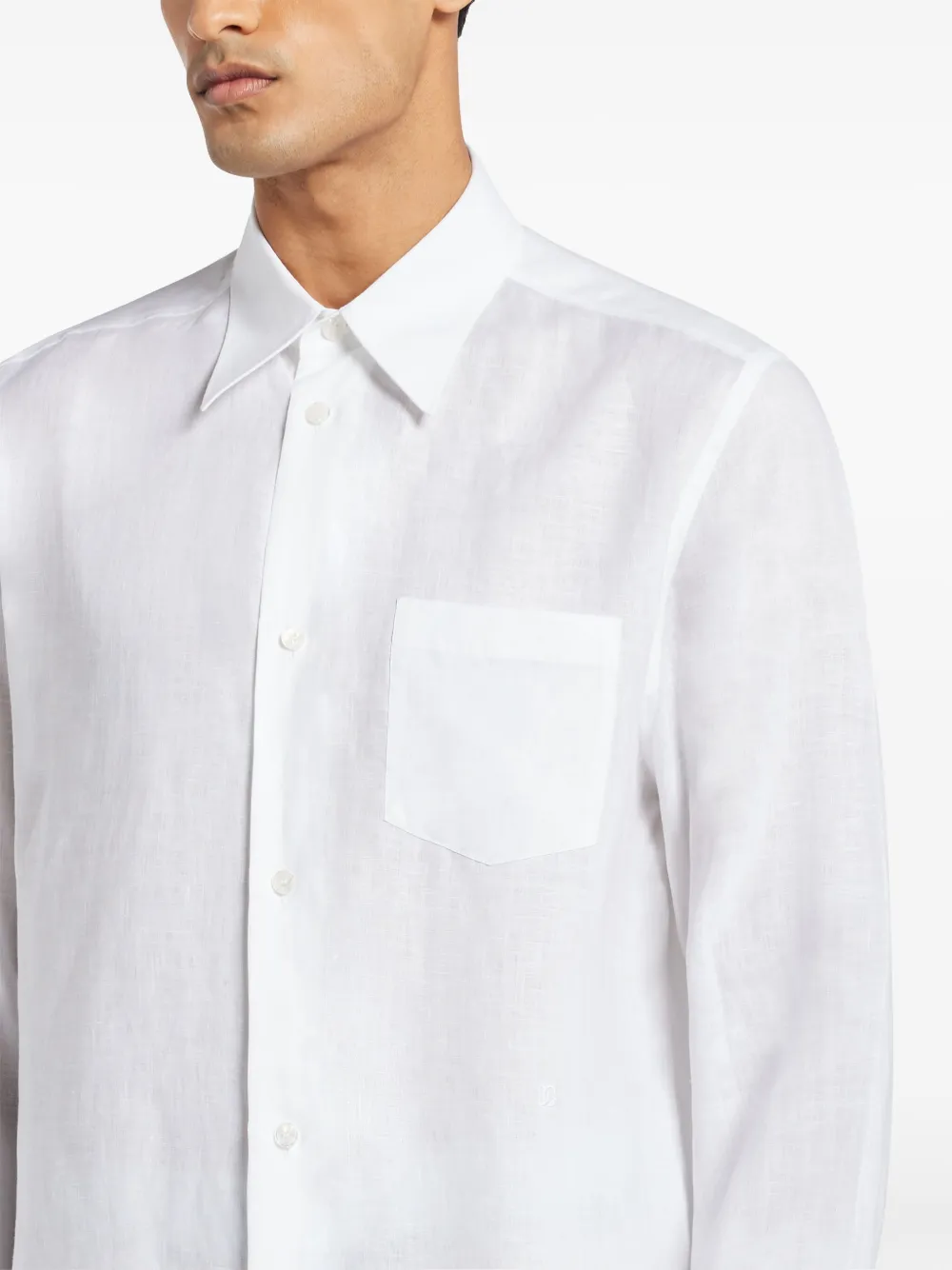 Dolce & Gabbana Linnen overhemd Wit