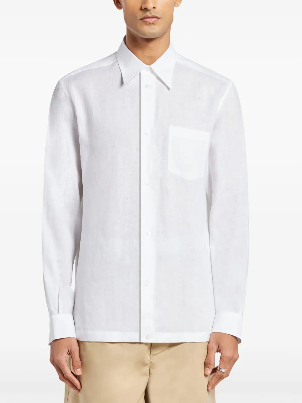 Dolce & Gabbana Linnen overhemd Wit