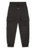 Dkny Kids logo-embroidered cotton track pants - Grey