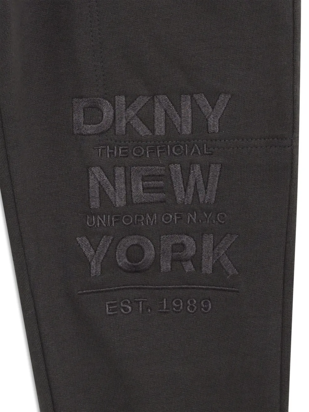 Dkny Kids Katoenen trainingsbroek met geborduurd logo Grijs