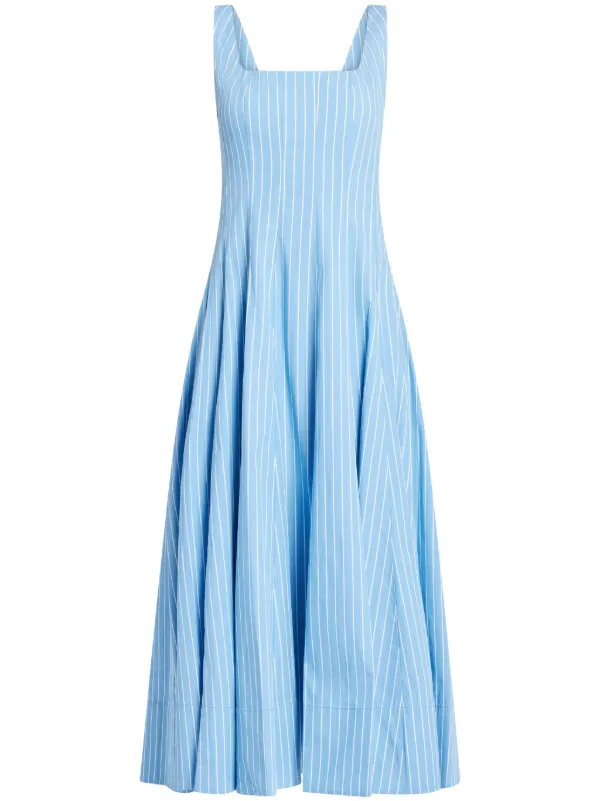 Blue striped sundress hotsell