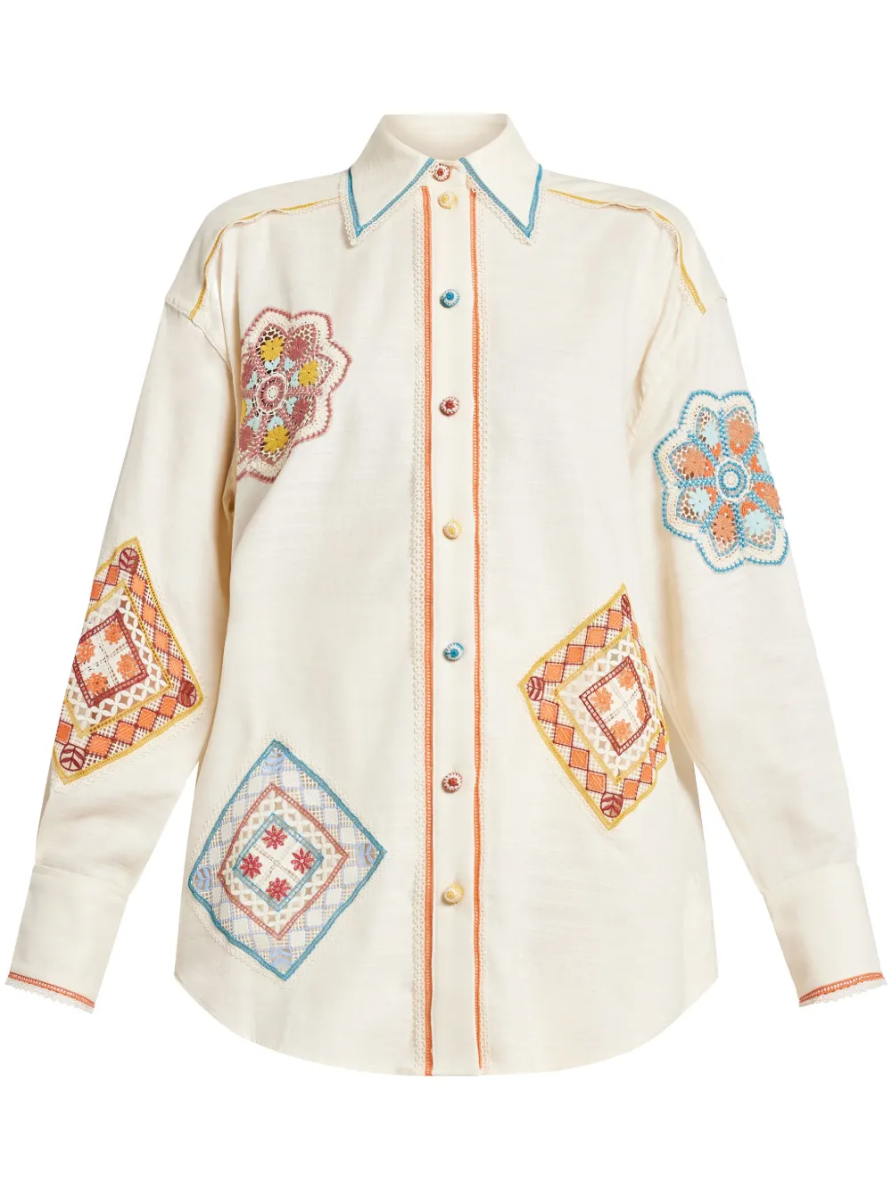 ZIMMERMANN Oittie Doily blouse Beige