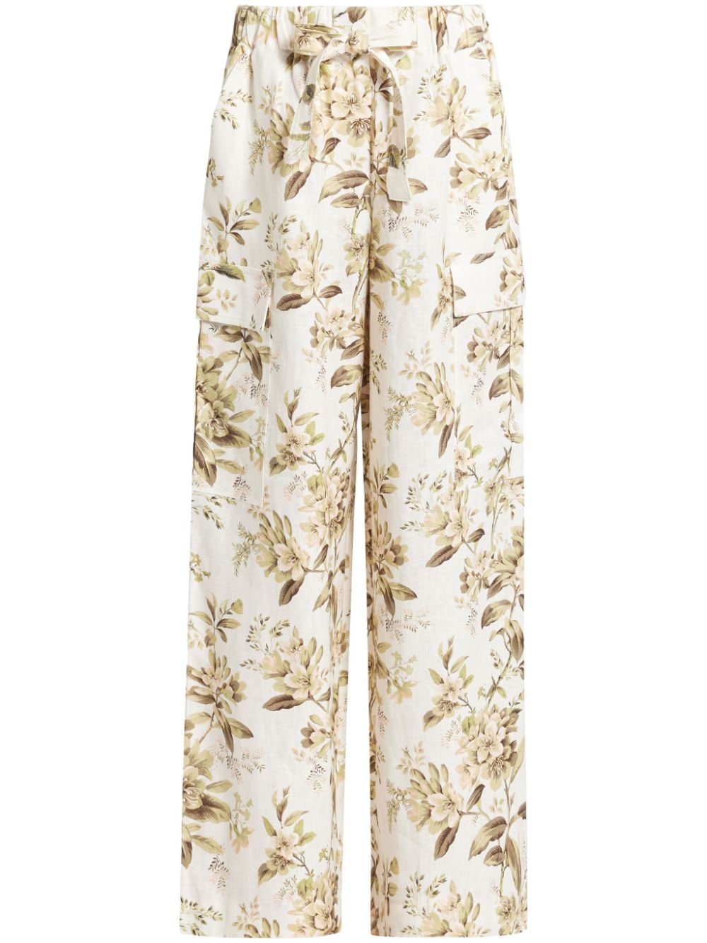 Shop Zimmermann Golden Trousers In Neutrals