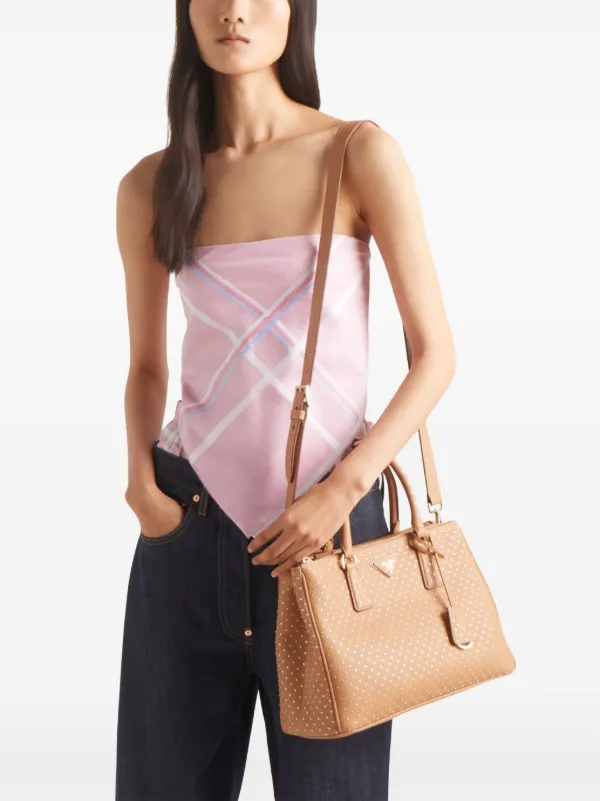 【PRADA】ガレリアレザーハンドバッグ PRADA プラダ ガレリア サフィアーノレザー 2WAYスモールバッグ