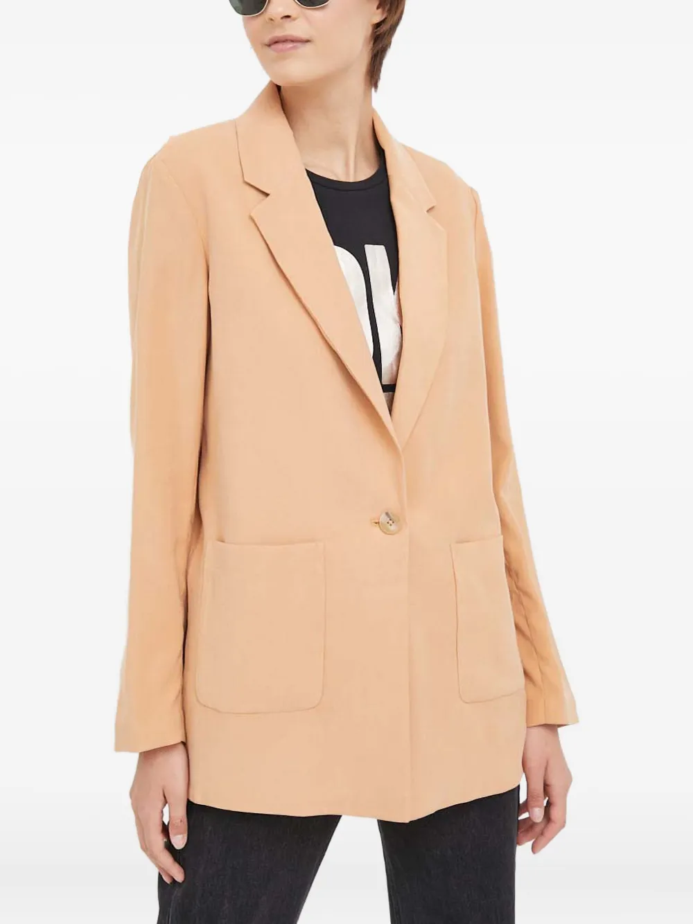 DKNY single-breasted blazer | Brown | Image 1