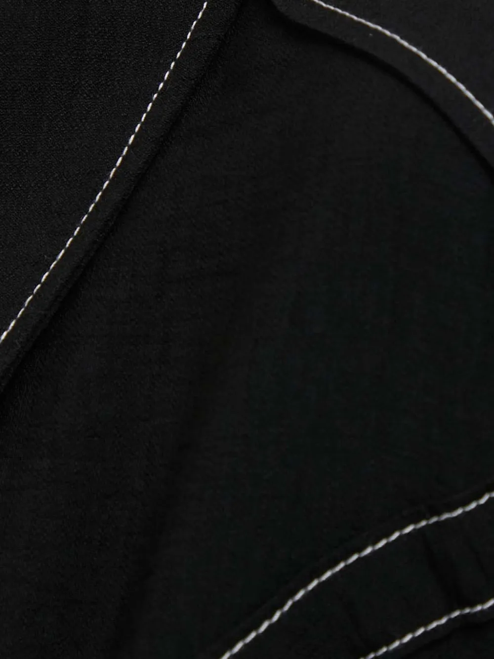 DKNY Cropped jack met contrasterende stiksels Zwart