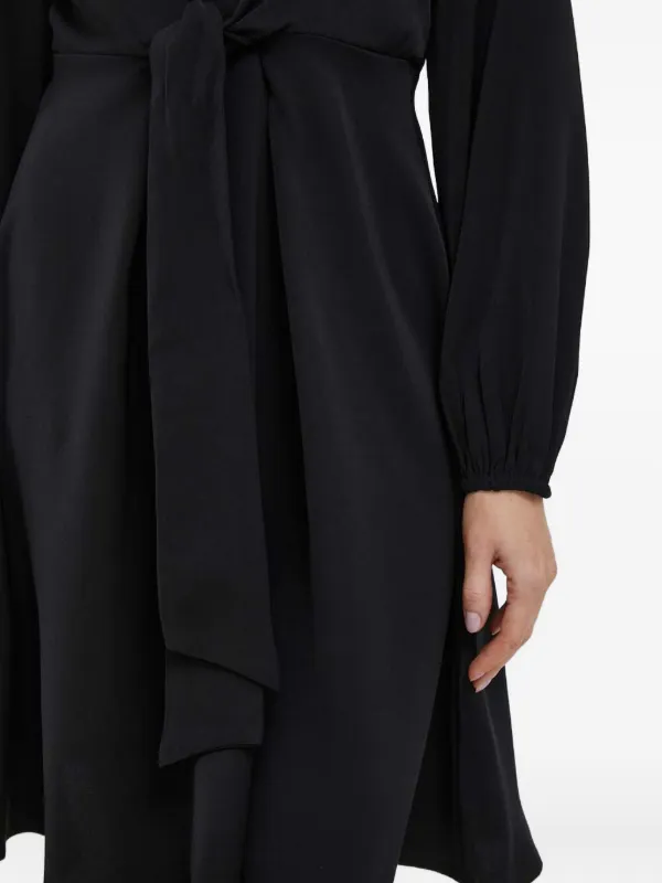 DKNY tie-fastening long-sleeve Dress | Black | FARFETCH GE DKNY tie-fastening long-sleeve Dress | Black | FARFETCH GE