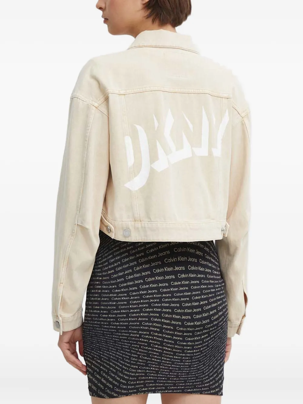 DKNY Jack met logoprint Beige