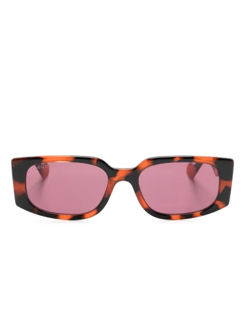 Gucci Eyewear tortoiseshell rectangle-frame sunglasses 