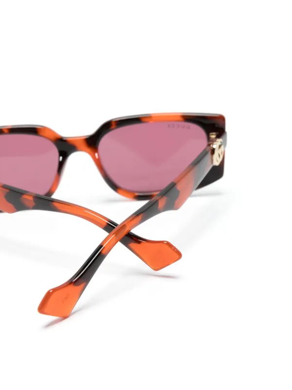 Gucci glasses orange online