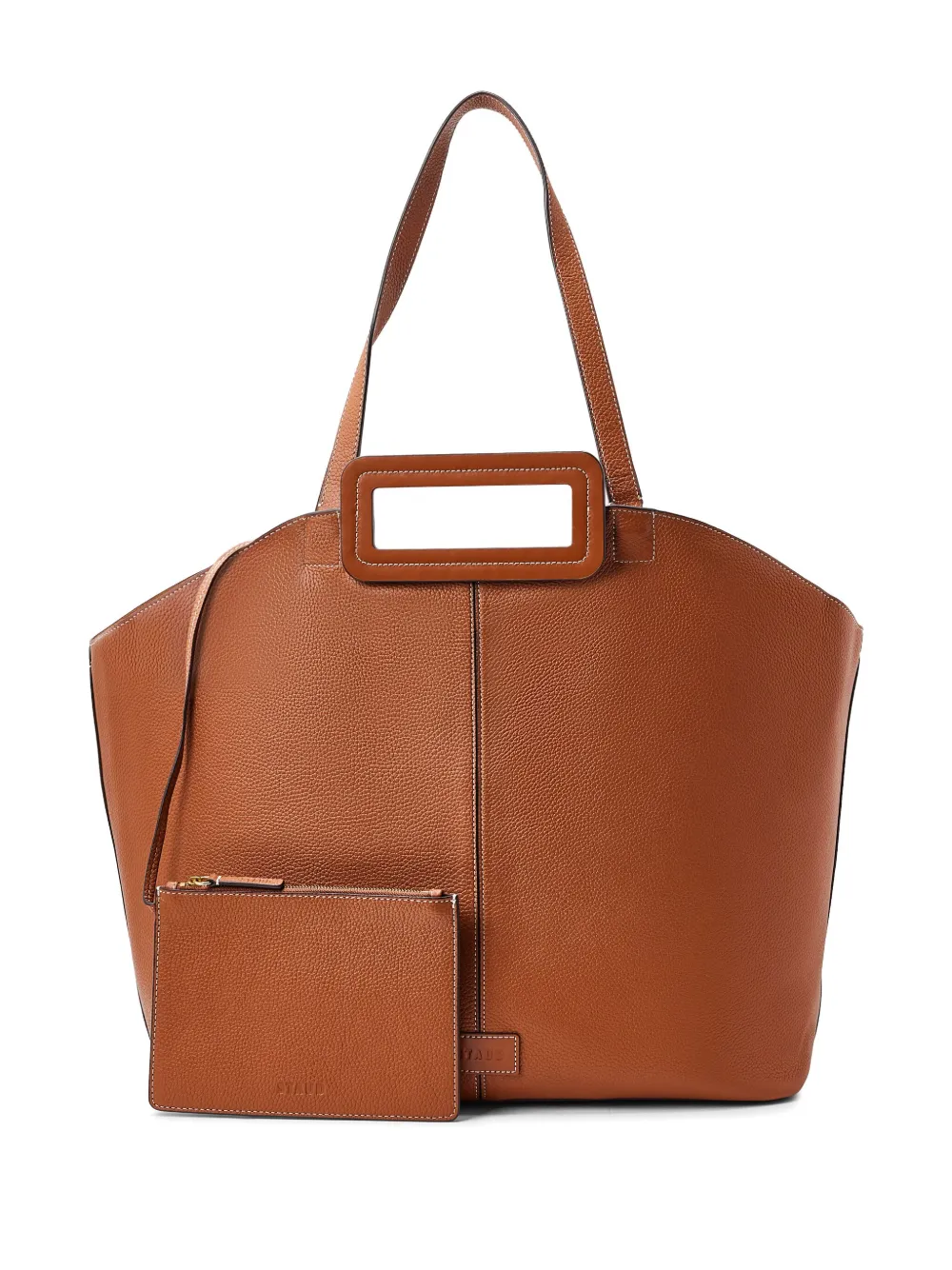 STAUD tote con aplique del logo | marrón | Image 1