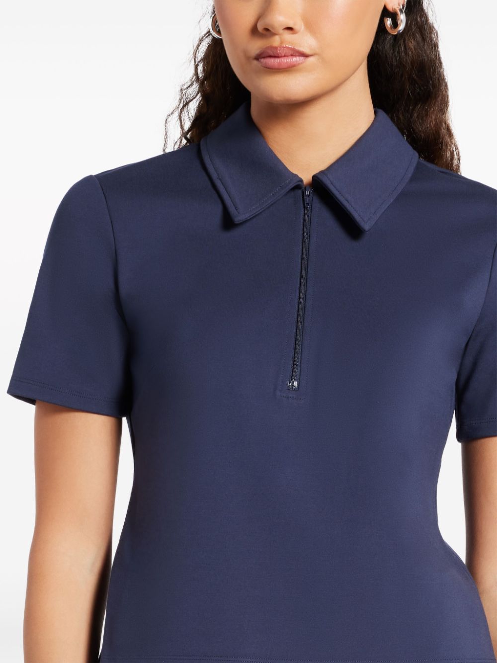 Shop Staud Lonnie Polo Top In Blue