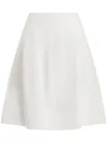 STAUD pleated A-line skirt - White