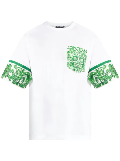 Dolce & Gabbana playera con estampado Mayólica