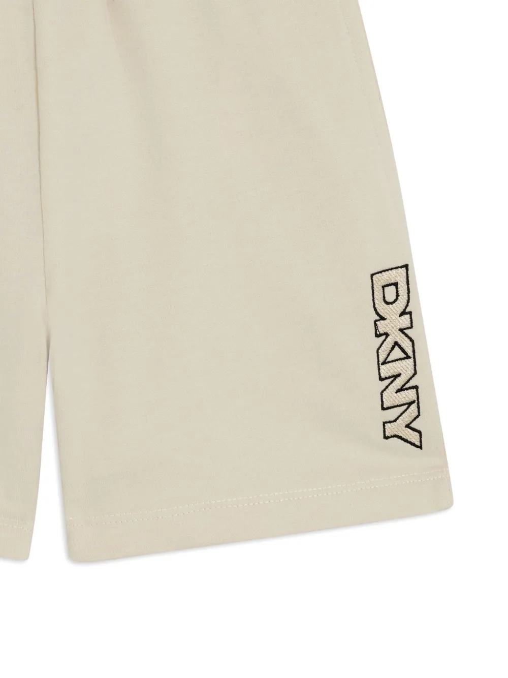Dkny Kids Zwembroek met logo-applicatie Beige