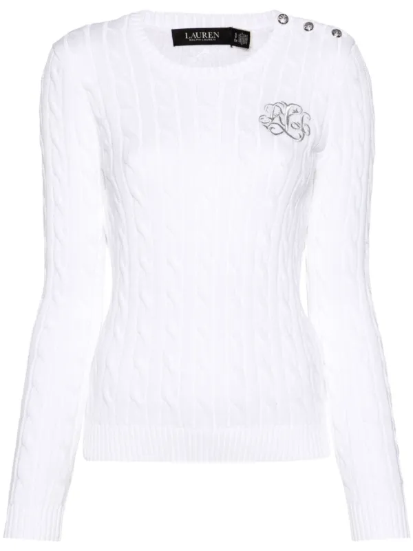 Ralph lauren white jumper womens shop