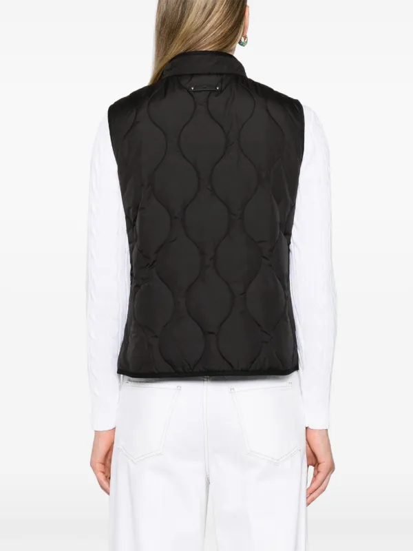 Lauren Ralph Lauren モックネック キルティングベスト | ブラック Lauren Ralph Lauren モックネック キルティングベスト | ブラック
