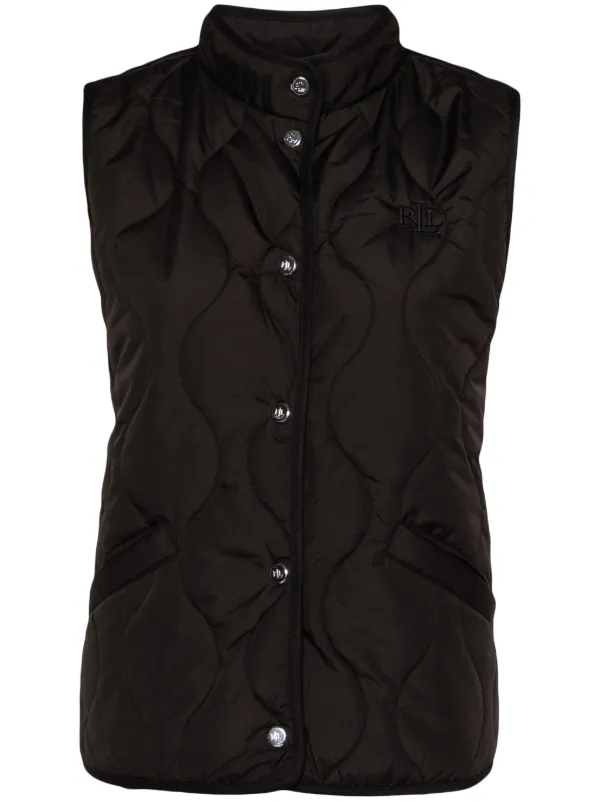 Lauren Ralph Lauren mock neck Quilted Gilet Black FARFETCH CA