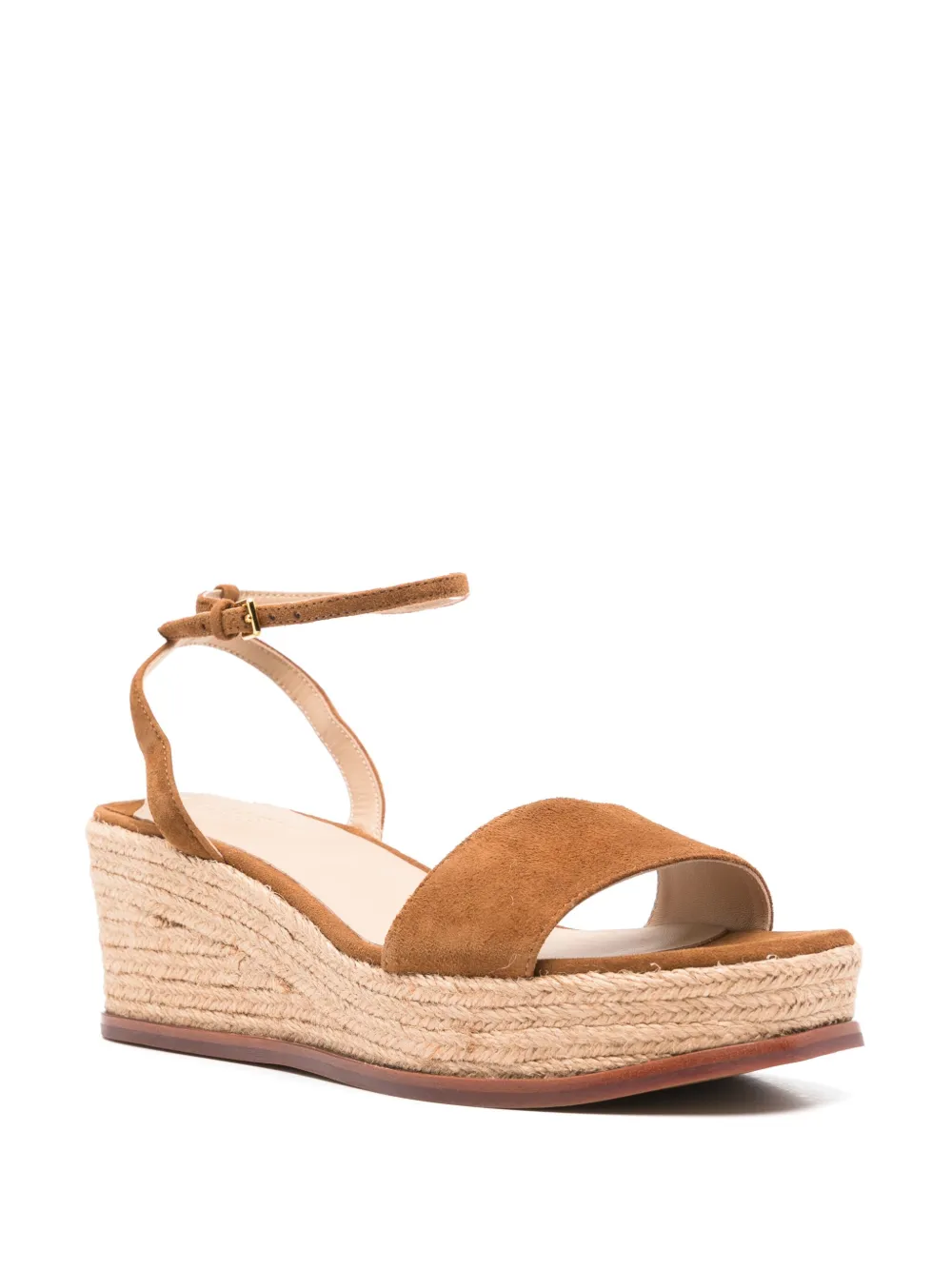 Lauren Ralph Lauren Leona 35mm suede espadrilles - Bruin