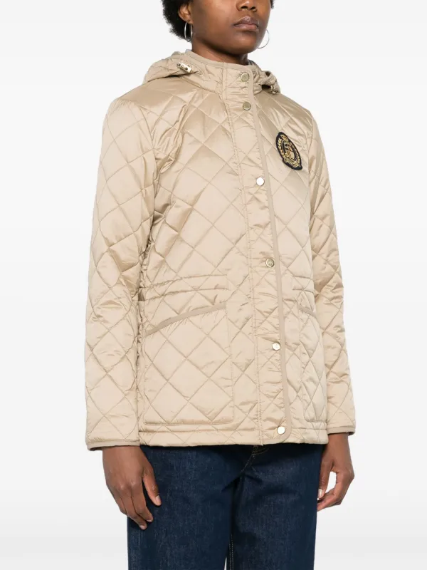 Lauren Ralph Lauren diamond quilted Padded Jacket Brown FARFETCH TR