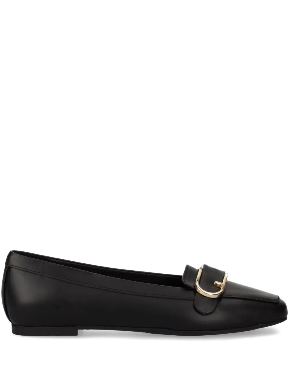 Furla buckle-embellished loafers Black