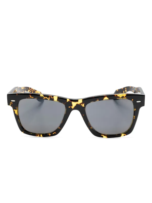 Oliver Peoples N.04 トータスシェル サングラス | ブラック | FARFETCH JP