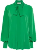 Elie Saab light crepe shirt - Green